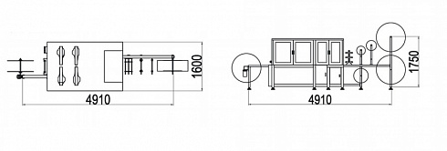 Бурлетная машина для борта матраса КH-DK104+KH-ZX1 Бурлетная машина для борта матраса КH-DK104+KH-ZX1