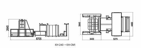 KHL-240 Четырёх сторонний автоматической оверлок