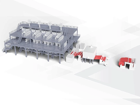 Линия для производства спанбонда SSSS